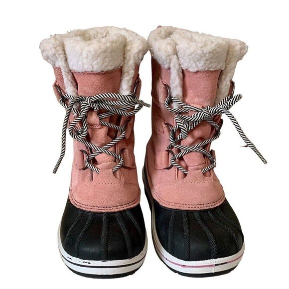 Cat and Jack Pink Winter Snow Boots with Thermolite Insulation -Big Girls Size 4 - Picture 5 of 10